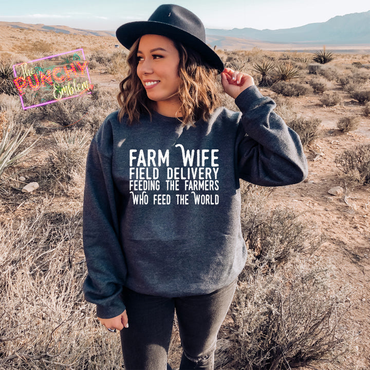 FARM WIFE-FIELD DELIVERY